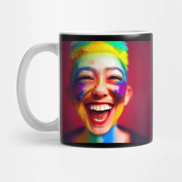 Rainbow Smile Face by JyFDesignz